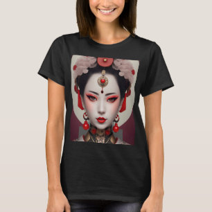 Japanese Geisha Portrait T-Shirt