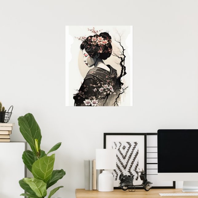 Japanese Geisha - Poster (Home Office)