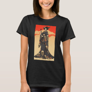 Japanese Geisha Skeleton  Geisha Skull T-Shirt