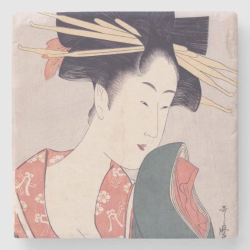 Japanese Geisha Stone Coaster