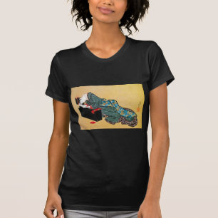 Japanese Geisha Woman, Hokusai, Ukiyo-e T-Shirt