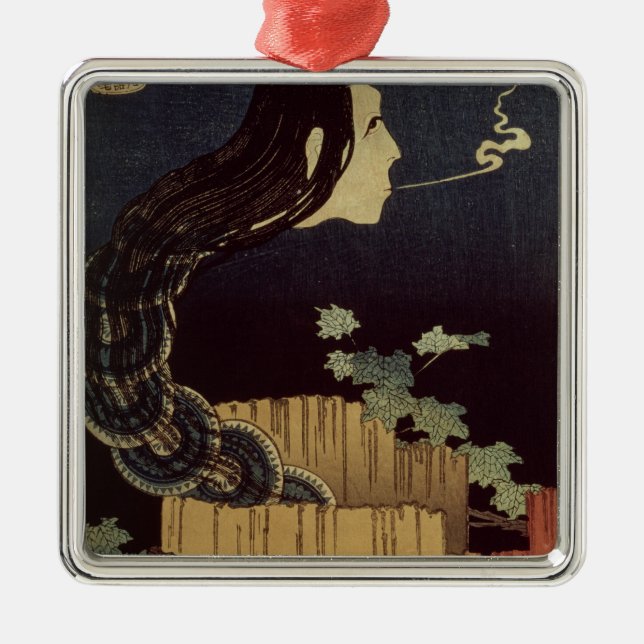 Japanese Ghost Metal Ornament (Front)