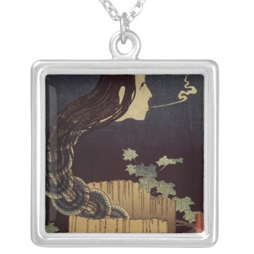 Japanese Ghost Silver Plated Necklace