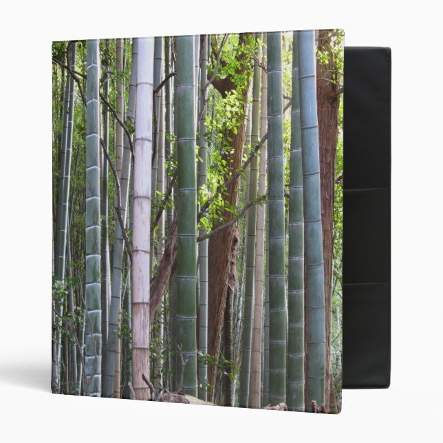 Japanese Giant Bamboo Forest, Sagano, Kyoto, Japan 3 Ring Binder (Front/Inside)