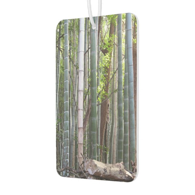 Japanese Giant Bamboo Forest, Sagano, Kyoto, Japan Car Air Freshener (Left)