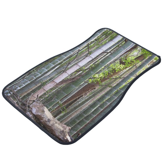 Japanese Giant Bamboo Forest, Sagano, Kyoto, Japan Car Floor Mat (Angled)