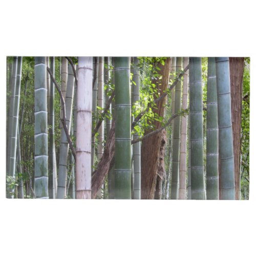 Japanese Giant Bamboo Forest Sagano Kyoto Japan Place Card Holder