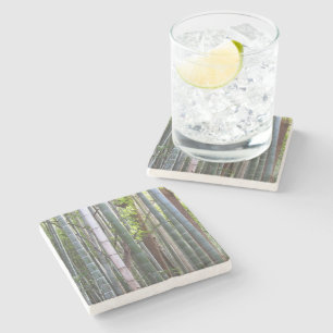 Japanese Giant Bamboo Forest, Sagano, Kyoto, Japan Stone Coaster