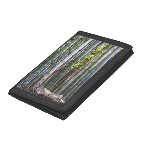 Japanese Giant Bamboo Forest Sagano Kyoto Japan Tri_fold Wallet