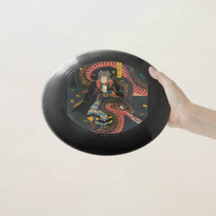 Japanese Giant Snake Woodblock Wham-O Frisbee