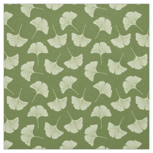 Japanese ginkgo leaves fabric