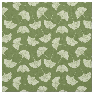 Japanese ginkgo leaves fabric