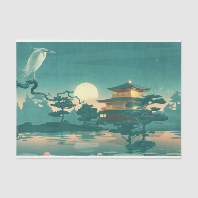 Japanese Girl Multicolour  Tissue Paper (Front)