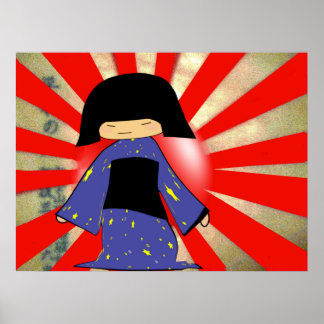 japanese girl poster