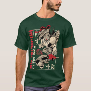 Japanese Girl Warrior Cosplay Manga Anime (2) T-Shirt