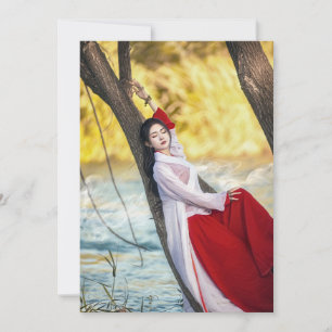 Japanese girls holiday card