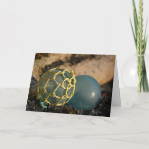 Japanese Glass Fishing Float Card
