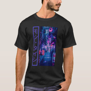 Japanese Glitch Cyberpunk Tokyo Streetwear Aesthet T-Shirt