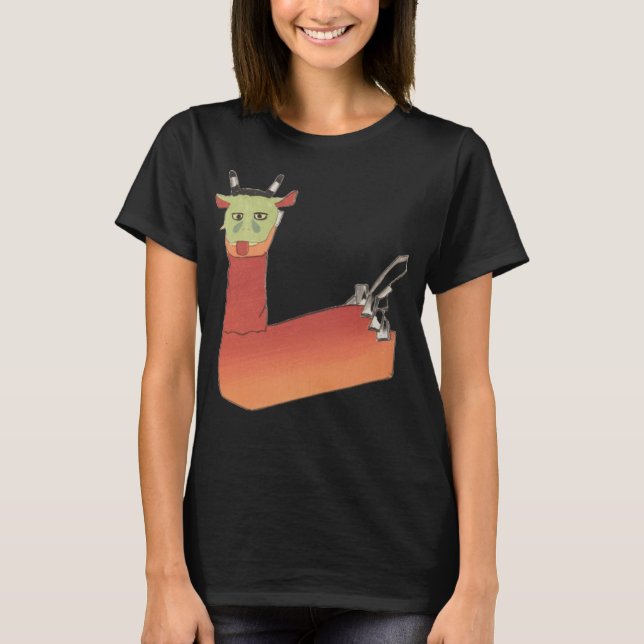 Japanese Goat Yokai Kawaii,  T-Shirt (Front)