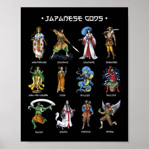 Japanese Gods Poster