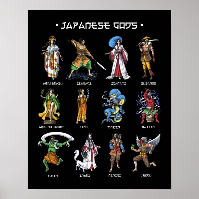 Japanese Gods Poster (Front)