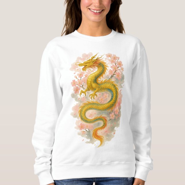 【Japanese Golden Dragon Sweatshirt】 Sweatshirt (Front)