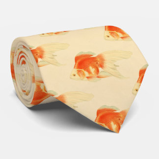 Japanese goldfish. The Ryukin. Neck Tie