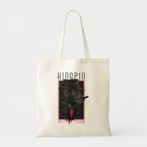 Japanese Gorilla Ape Monkey Gang Gangster Mafia Mo Tote Bag