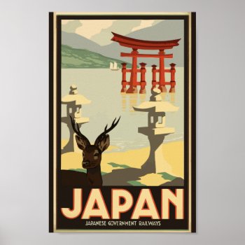 Japanese Government Railways Travel Poster by ZazzleArt2015 at Zazzle