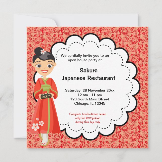 Japanese Grand Opening Invitation (Front)