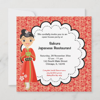 Japanese Grand Opening Invitation