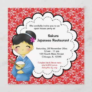 Japanese Grand Opening Invitation