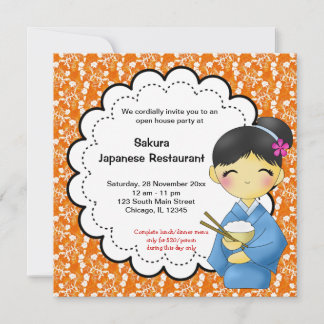 Japanese Grand Opening Invitation