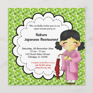 Japanese Grand Opening Invitation