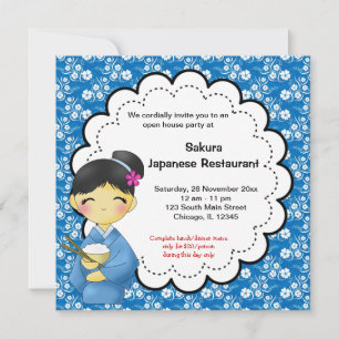 Japanese Grand Opening Invitation