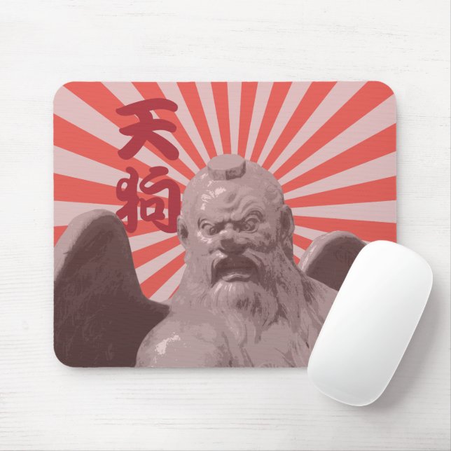 Japanese Great Tengu Yokai Mouse Pad (With Mouse)