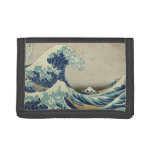Japanese Great Wave Off Kanagawa By Hokusai Tri-fold Wallet at Zazzle