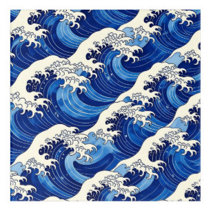 Japanese Great Wave Pattern Ocean Acrylic Print