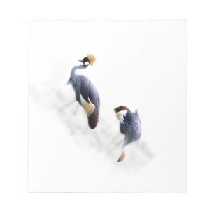 Japanese Grey Crowned Cranes Notepad