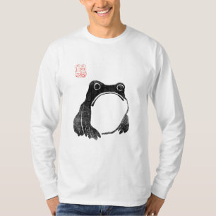 Japanese Grumpy Frog Toad Unimpressed Animal Funny T-Shirt