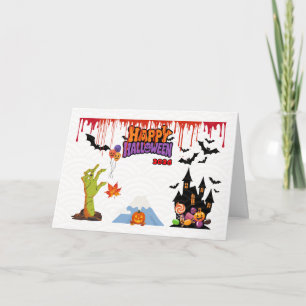 Japanese Halloween 2026 with Mount Fuji Card