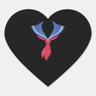 Japanese Halloween Costume - Japanese School Girl Heart Sticker