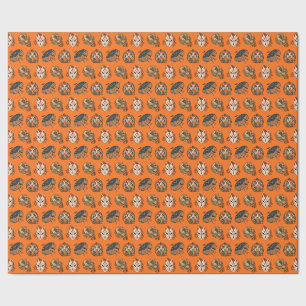 Japanese Halloween Yokai Pattern Wrapping Paper