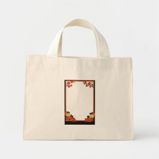 Japanese Hanafuda Tote – Minimal Retro Floral Desi