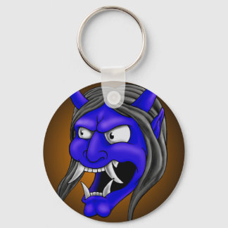 Japanese Hannya Mask Keychain