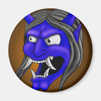 Japanese Hannya Mask Magnet