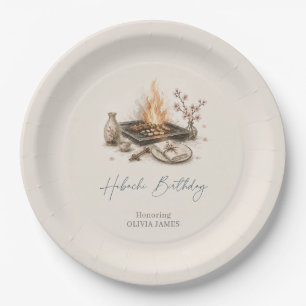 Japanese Hibachi Dinner Birthday Party BBQ Grill Paper Plates