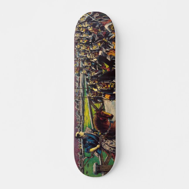 Japanese historical painting bushido samurais skateboard (Front)