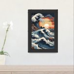 Japanese Hokusai Wave Framed Art