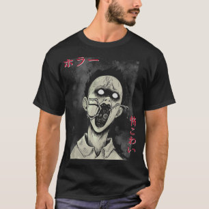 Japanese Horror Manga Horror Comic Fan Fear Creepy T-Shirt